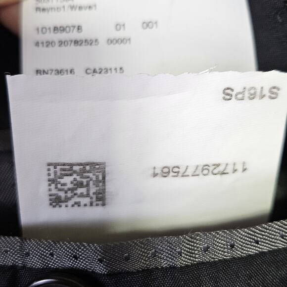 BOSS HUGO BOSS Mens 38R Blazer Slim Fit Micro-Pattern Wool Silk Suit Jacket Gray - Picture 13 of 16